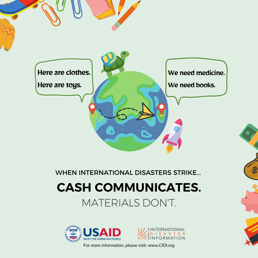 Cash Communicates More than Materials Do
